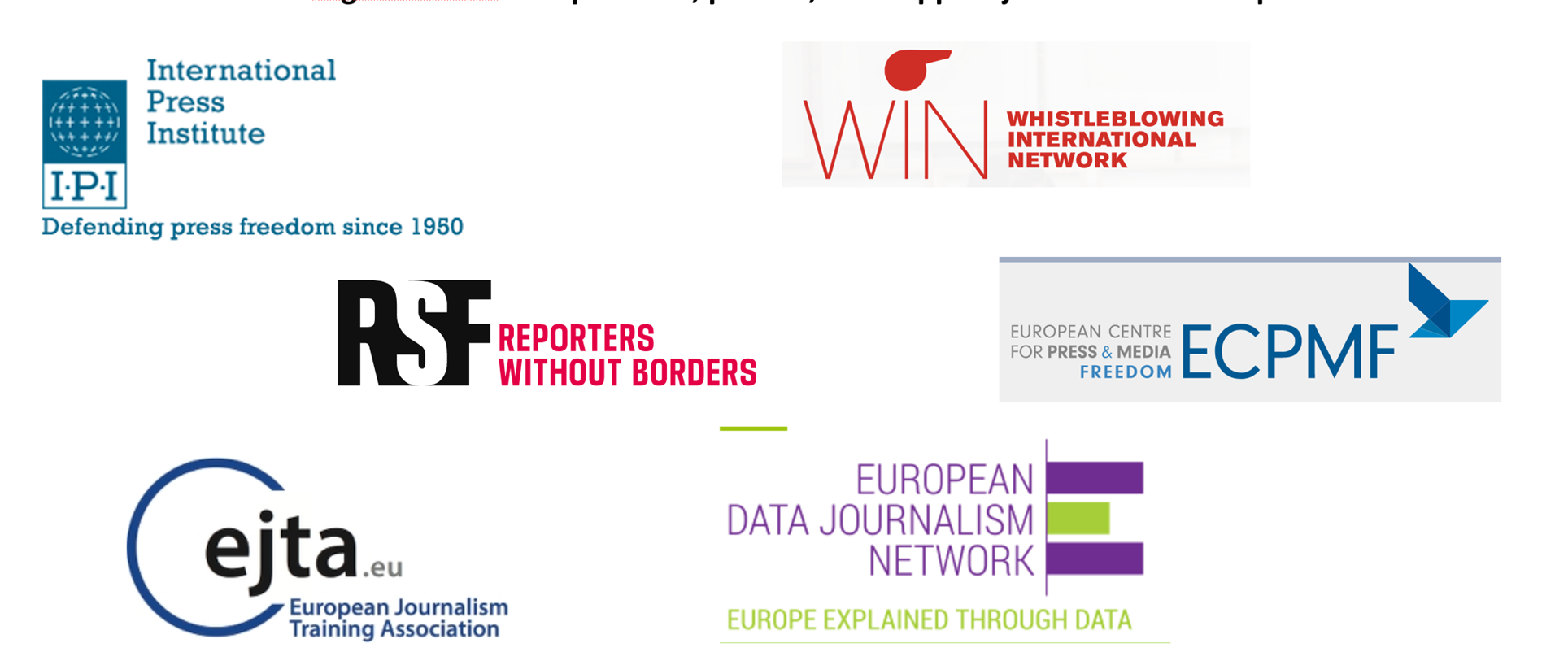 Meet organisations that promote, protect and support journalism in Europe!